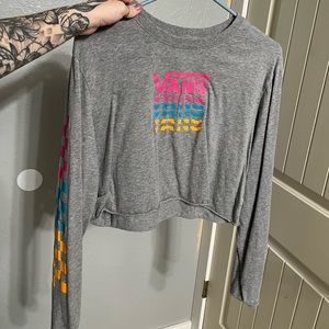 Vans long sleeve crop top